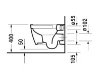 PACK INODORO SUSPENDIDO COMPACT RIMLESS ME by STARCK DURAVIT